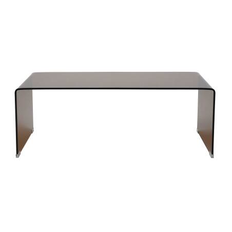 Table basse en verre trempé rectangulaire 110x50 cm  (2/6)