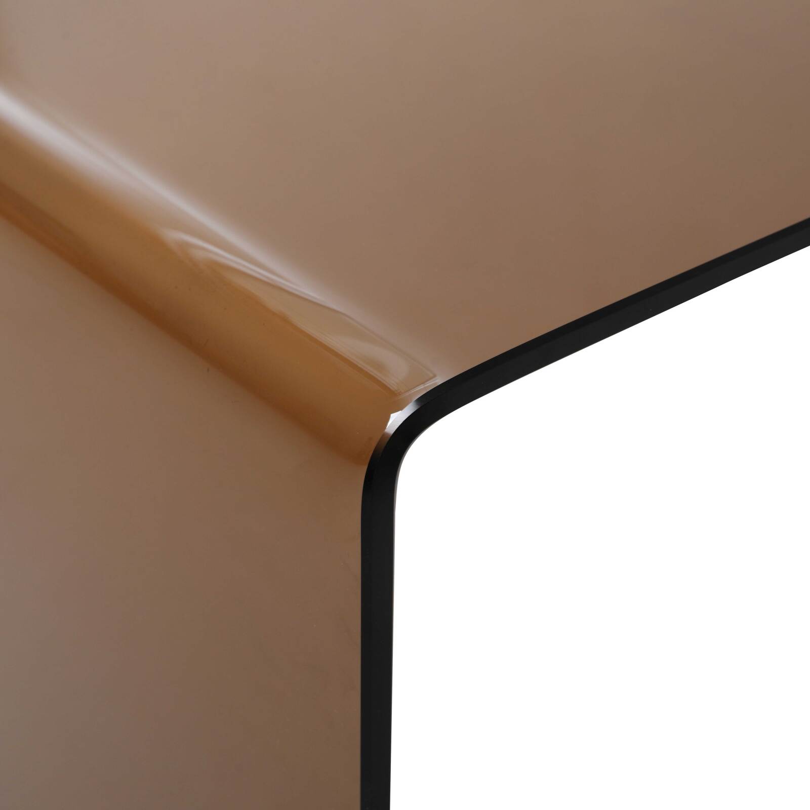 Table basse en verre trempé rectangulaire 110x50 cm 