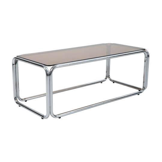 Table basse en verre trempé rectangulaire 110x50 cm | Oviala