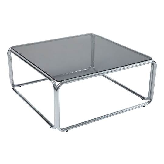 Table basse en verre trempé carrée 90x90 cm