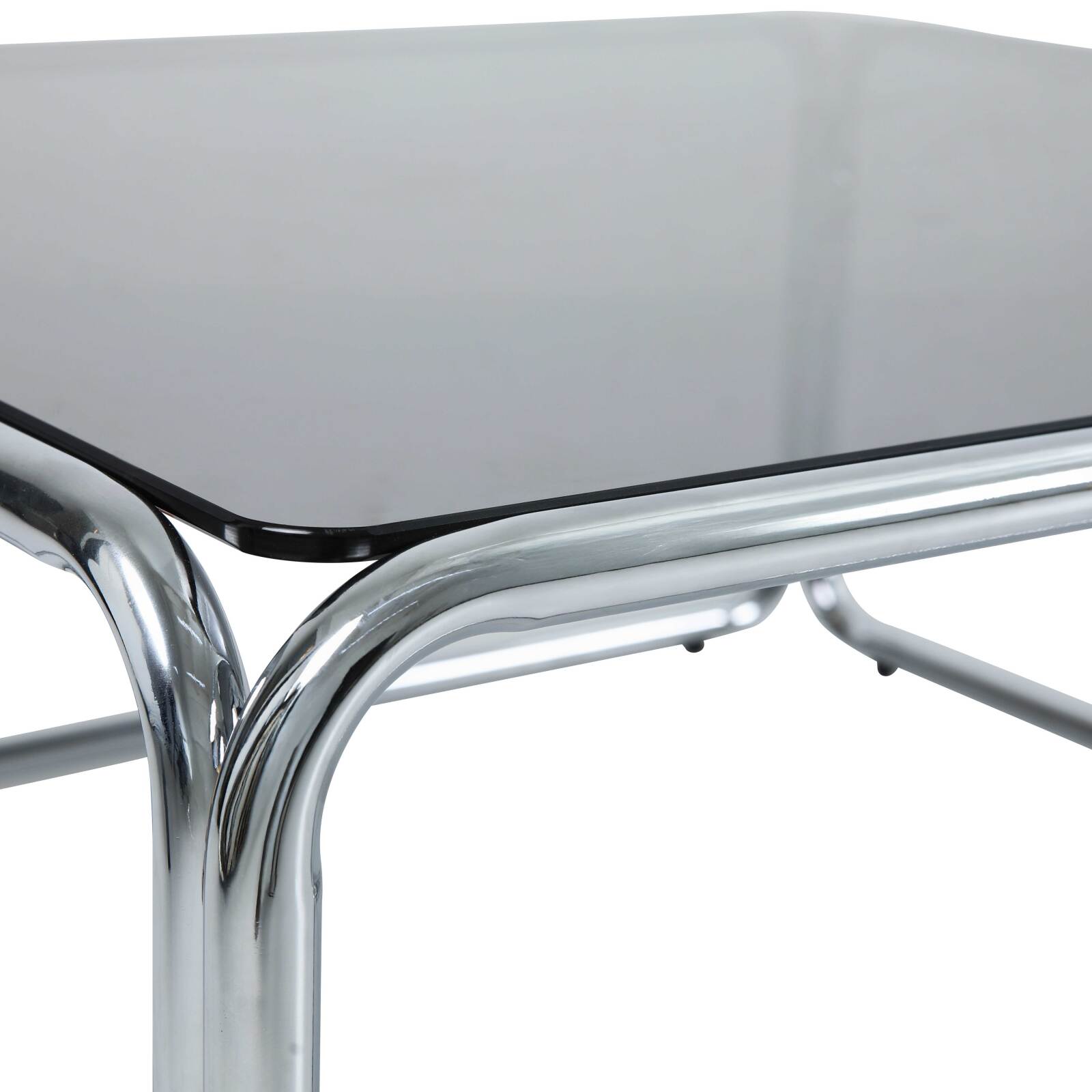 Table basse en verre trempé carrée 90x90 cm 