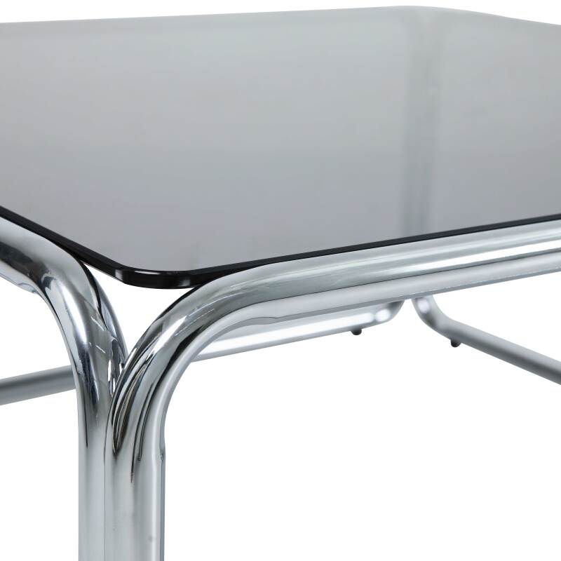 Table basse en verre trempé carrée 90x90 cm  (4/6)