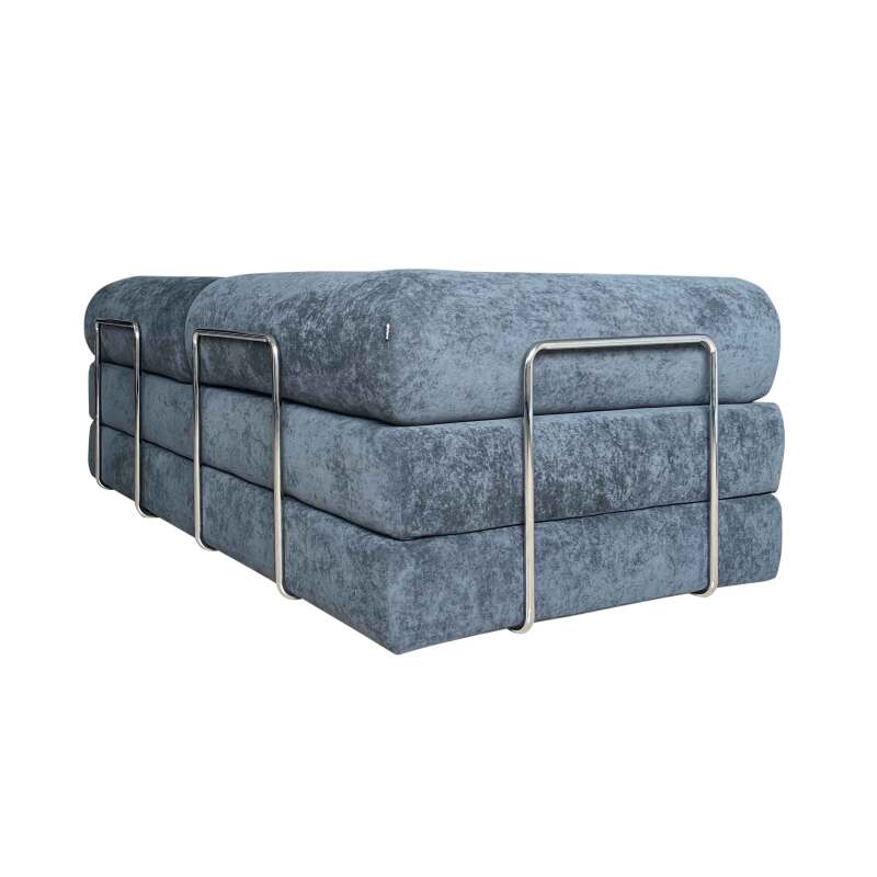 Canapé convertible 2 places en tissu avec coussins  (3/7)