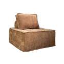 Fauteuil en tissu avec coussins