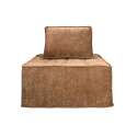 Fauteuil en tissu avec coussins