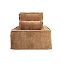Fauteuil en tissu avec coussins