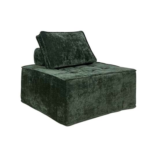 Fauteuil en tissu avec coussin | Oviala