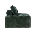 Fauteuil en tissu avec coussins