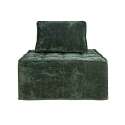 Fauteuil en tissu avec coussins