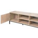 Meuble TV effet bois 200cm style scandinave
