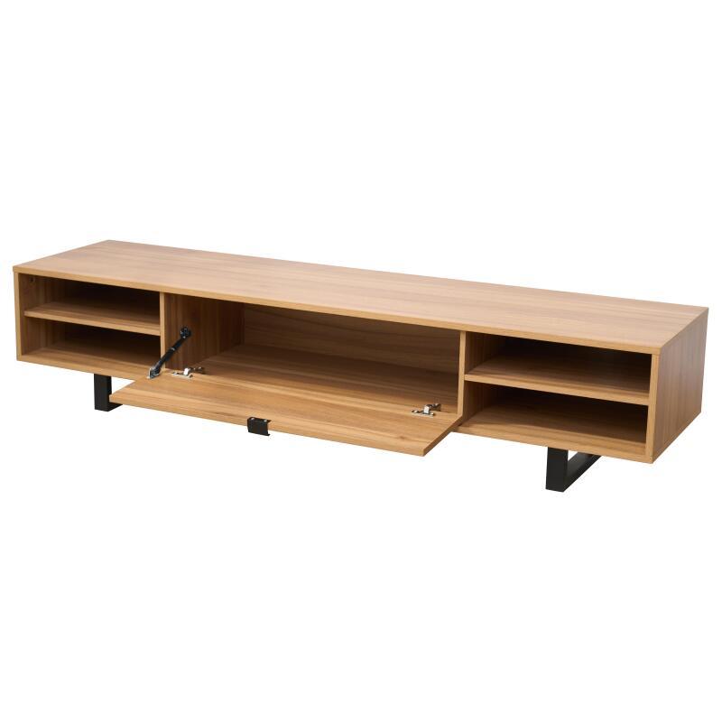 Meuble TV effet bois 160cm style industriel (5/6)