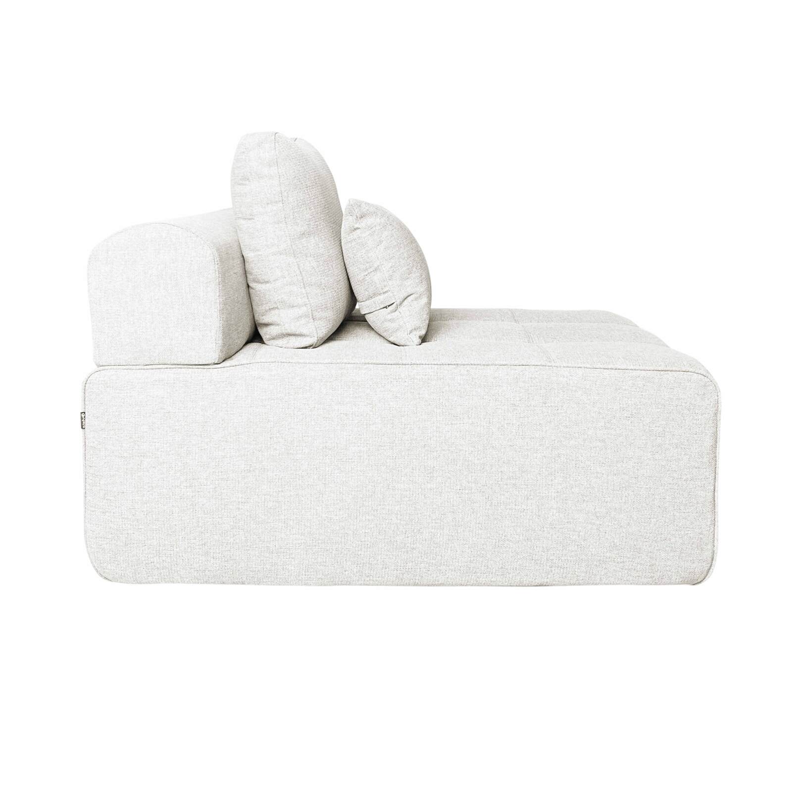 Module centrale 1 place pour canapé en tissu avec coussins Module centrale 1 place pour canapé en tissu avec coussins