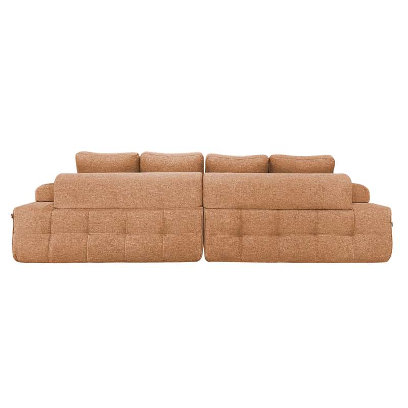Canapé 4 places en tissu avec coussins