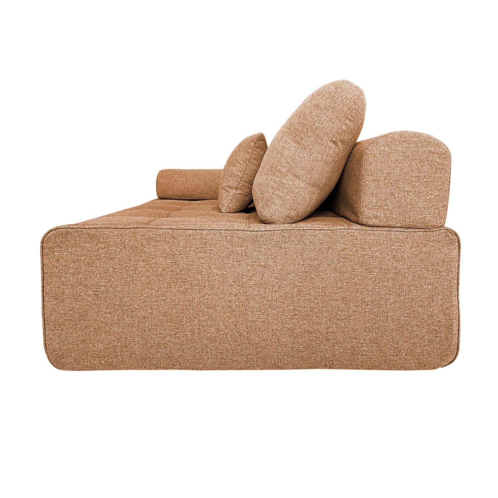 Canapé 4 places en tissu avec coussins 