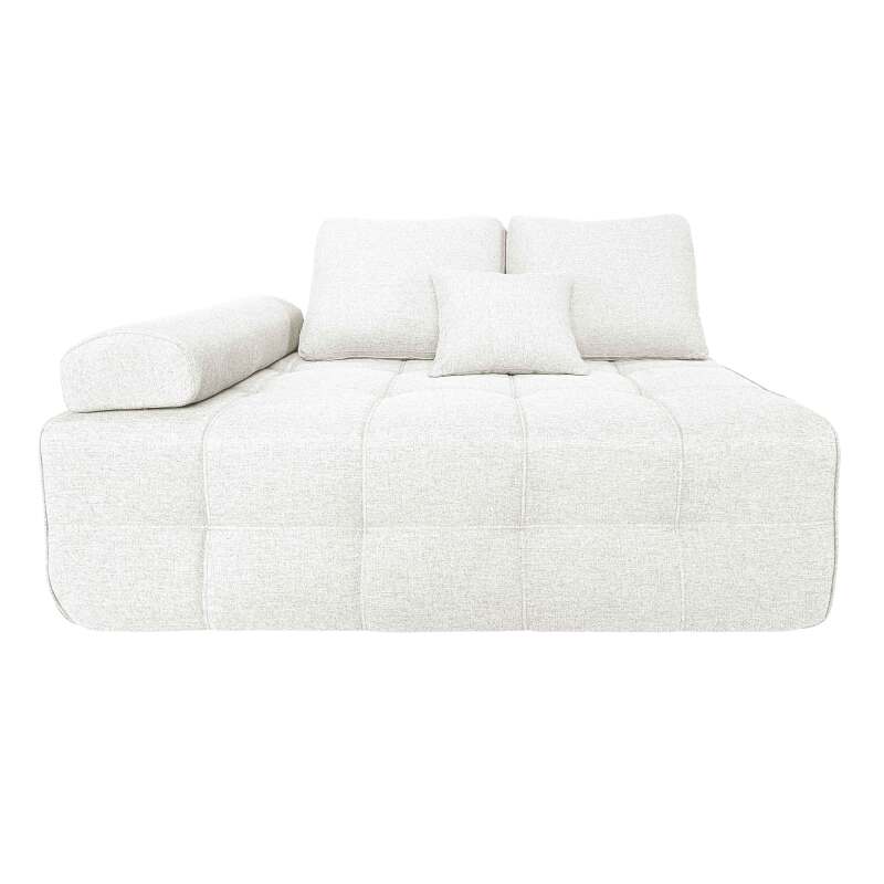 Canapé 4 places en tissu avec pouf et coussins (5/8)