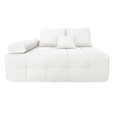 Canapé 4 places en tissu avec pouf et coussins (5/8)