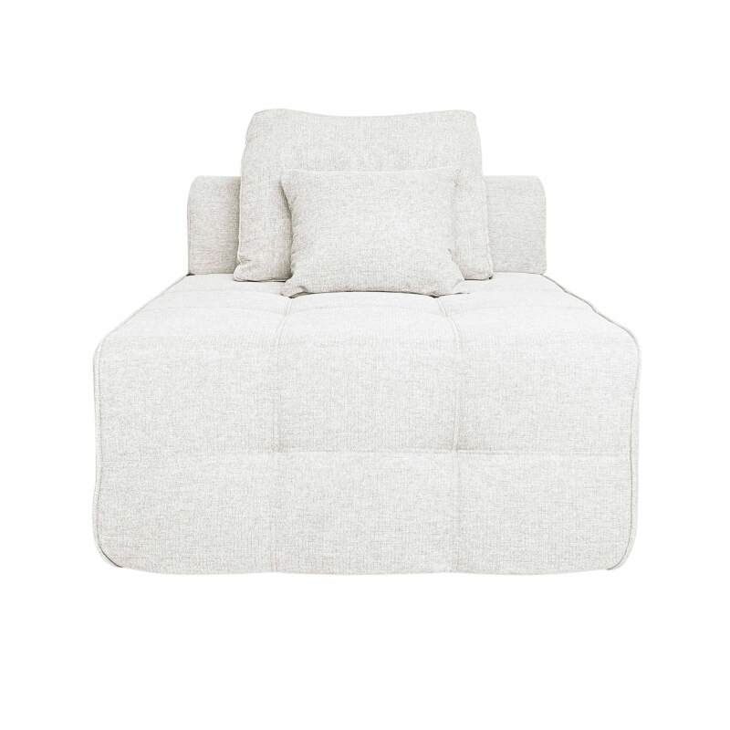 Canapé 5 places en tissu avec coussins