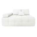 Fauteuil droit pour canapé modulable en tissu avec coussins