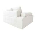 Fauteuil droit pour canapé modulable en tissu avec coussins