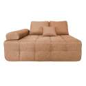 Fauteuil droit pour canapé modulable en tissu avec coussins