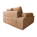 Fauteuil droit pour canapé modulable en tissu avec coussins