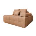 Fauteuil gauche pour canapé modulable en tissu avec coussins
