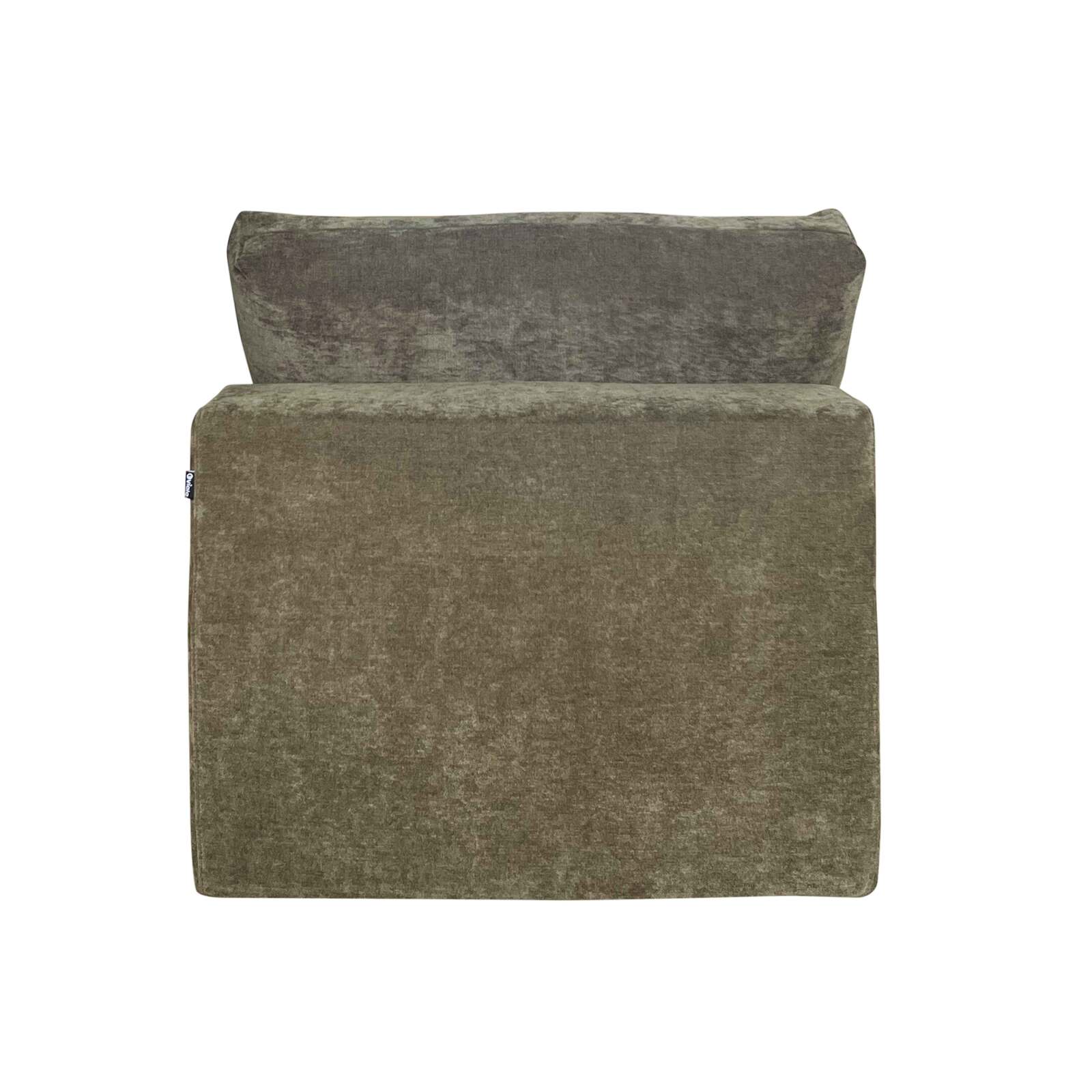 Module centrale 1 place pour canapé en tissu avec coussins
