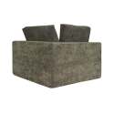 Module droit 1 place pour canapé en tissu avec coussins