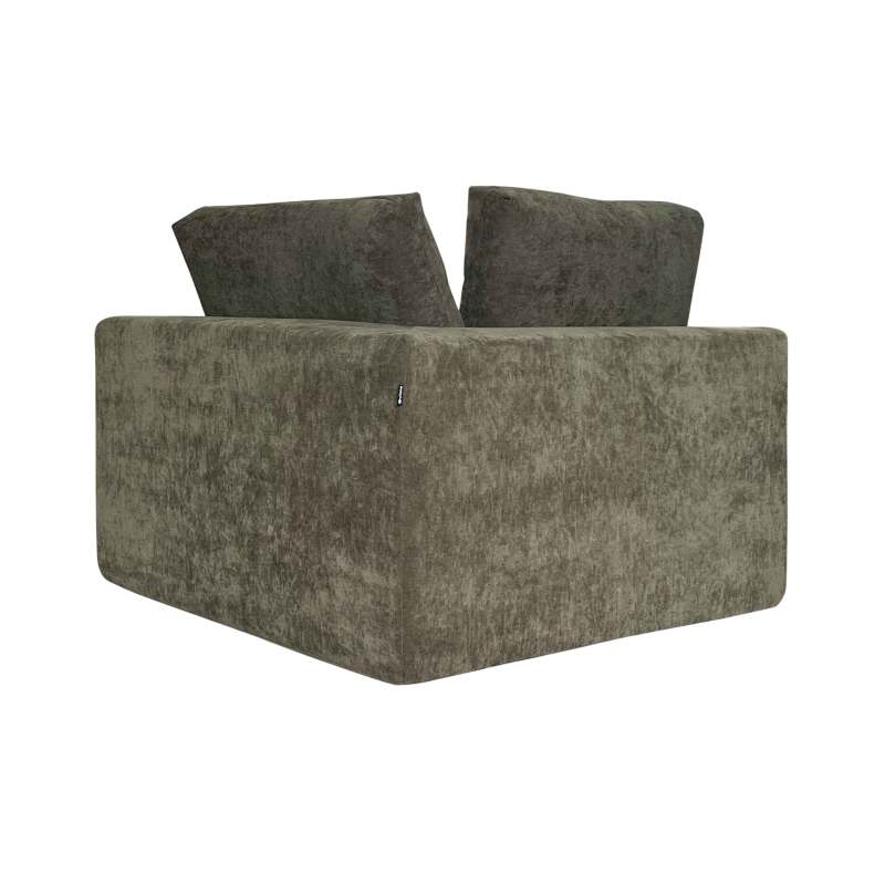 Module droit 1 place pour canapé en tissu avec coussins  (2/6)