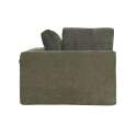 Module droit 1 place pour canapé en tissu avec coussins