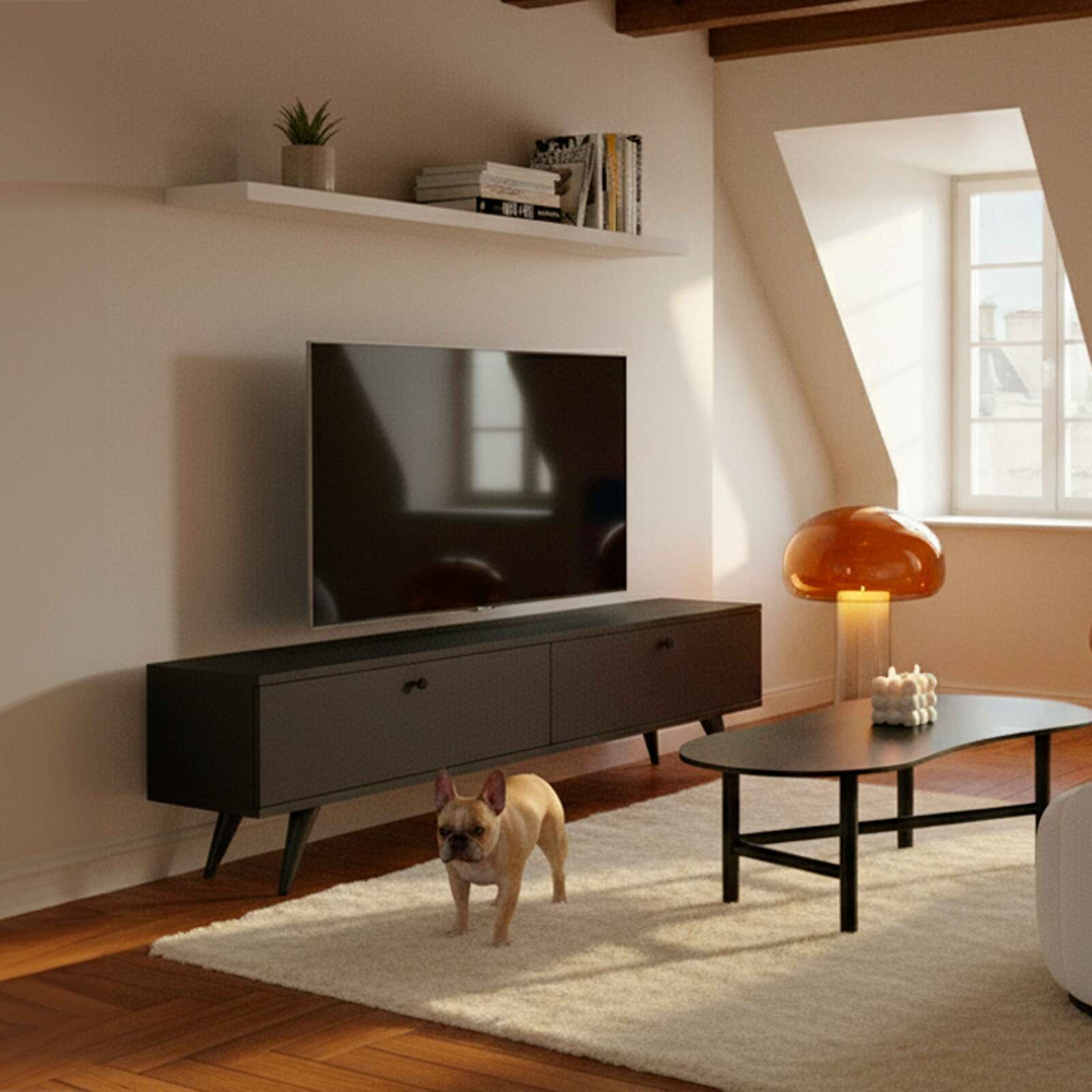 Meuble TV 160 cm style industriel