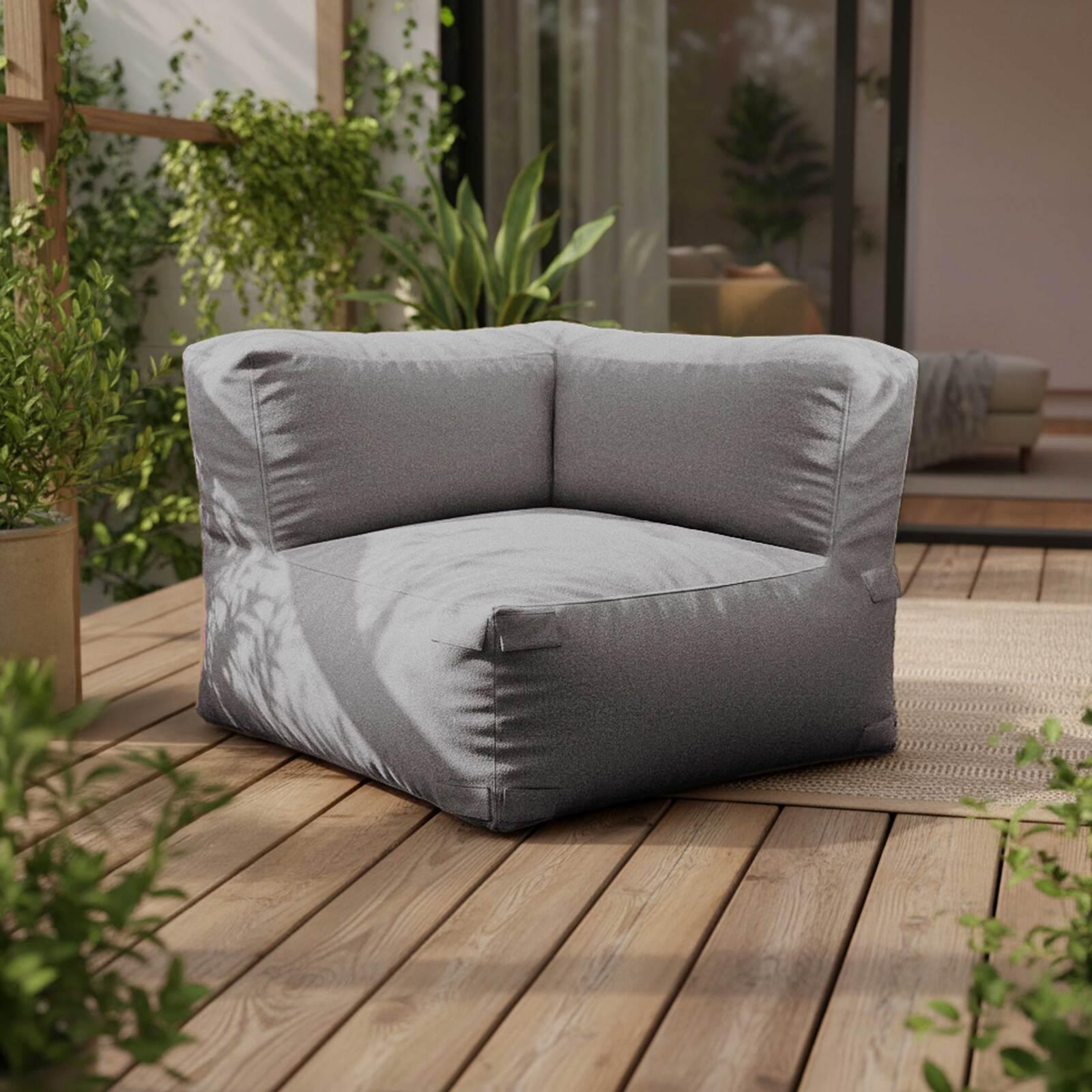Fauteuil d'angle pour salon de jardin modulable Fauteuil d'angle pour salon de jardin modulable