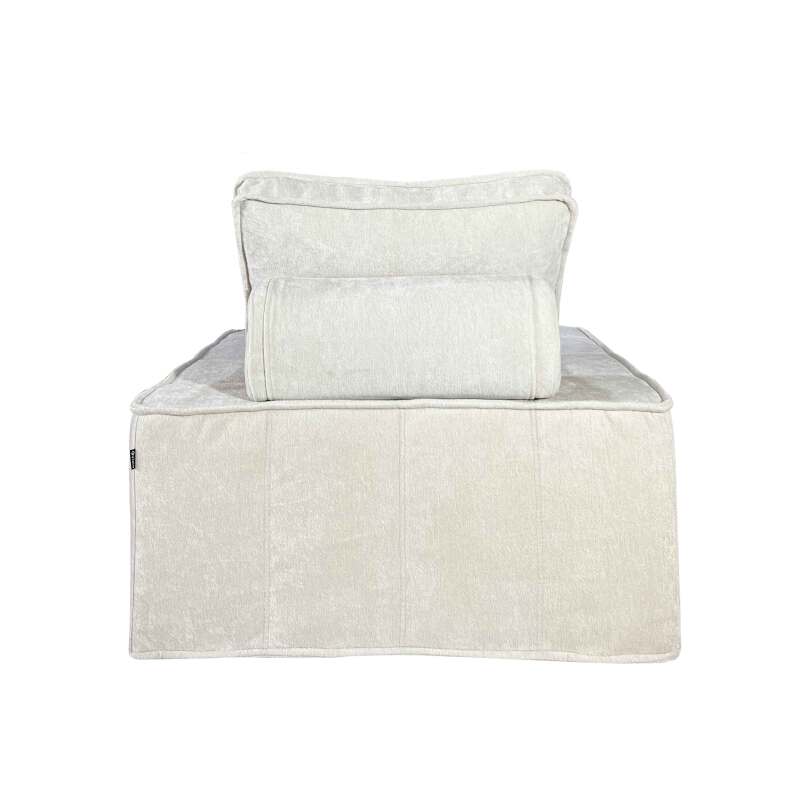 Canapé modulable 2 places en tissu avec coussins  (5/6)