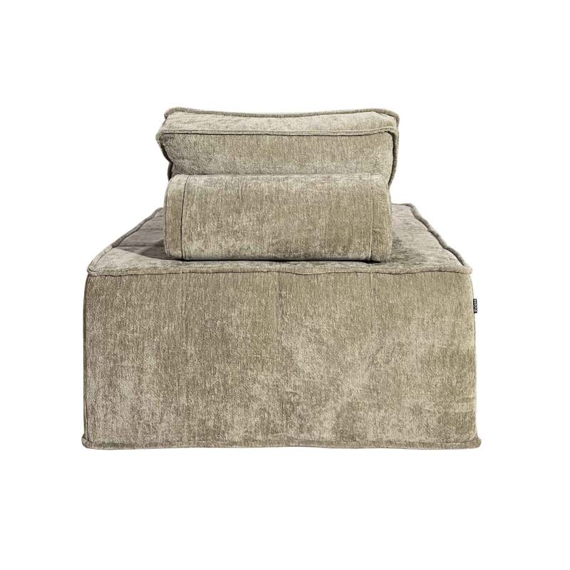 Canapé modulable 3 places en tissu avec coussins  (5/6)