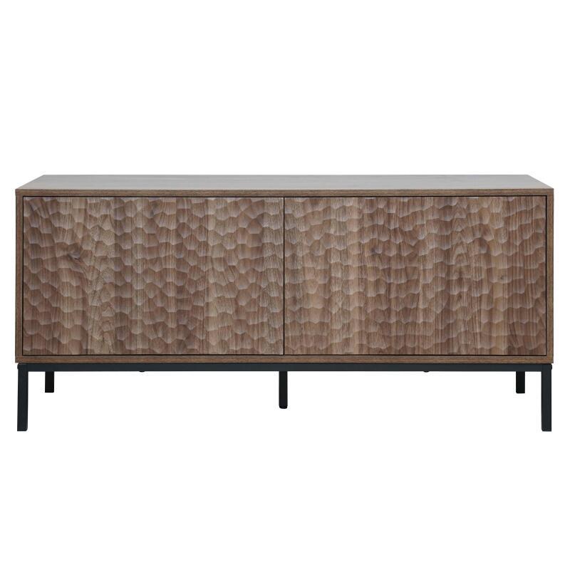 Meuble TV effet bois 120cm (3/6)