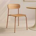 Chaises en bois et métal - Lot de 2