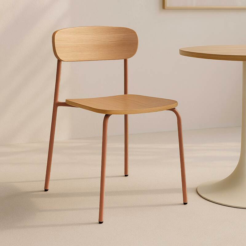 Chaises en bois et métal - Lot de 2