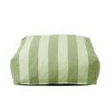 Pouf rayé pour salon de jardin modulable