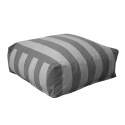 Pouf rayé pour salon de jardin modulable