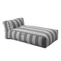 Méridienne modulable rayé pour salon de jardin
