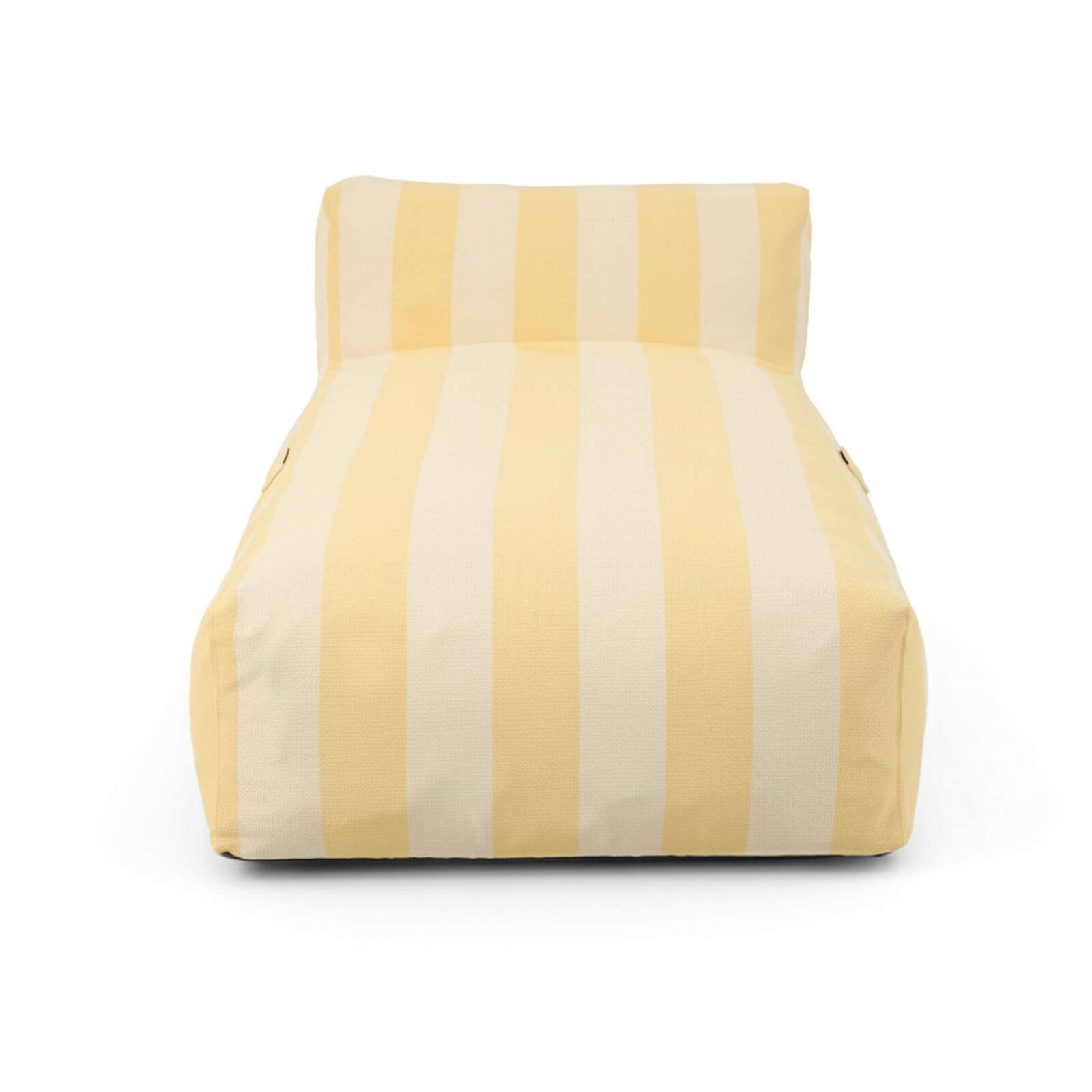 Méridienne modulable rayé pour salon de jardin 