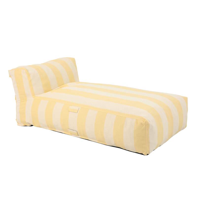 Méridienne modulable rayé pour salon de jardin 