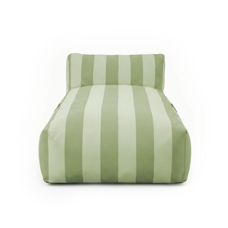 Méridienne modulable rayé pour salon de jardin  (3/6)