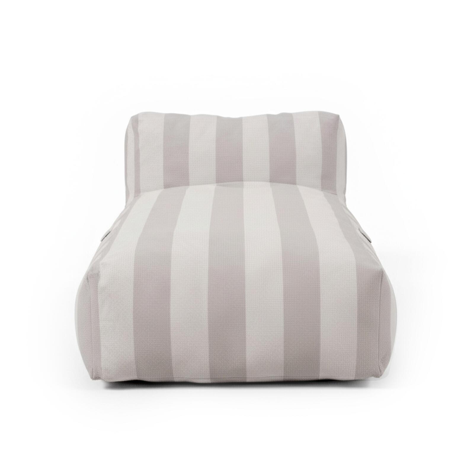 Méridienne modulable rayé pour salon de jardin 