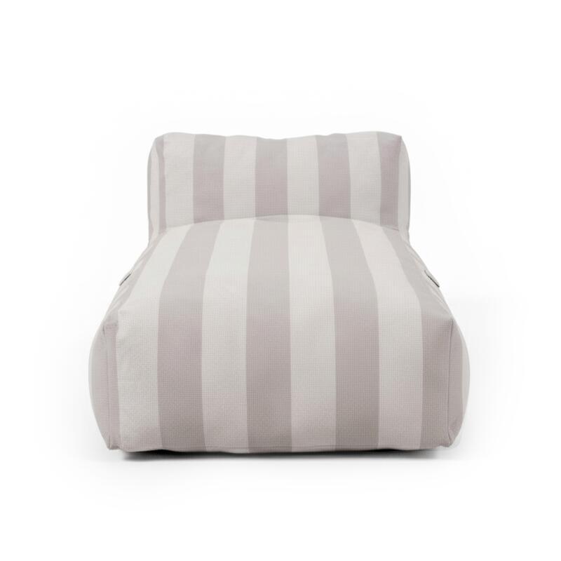 Méridienne modulable rayé pour salon de jardin  (3/6)