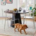 Chaises en plastique et métal transparentes - Lot de 2
