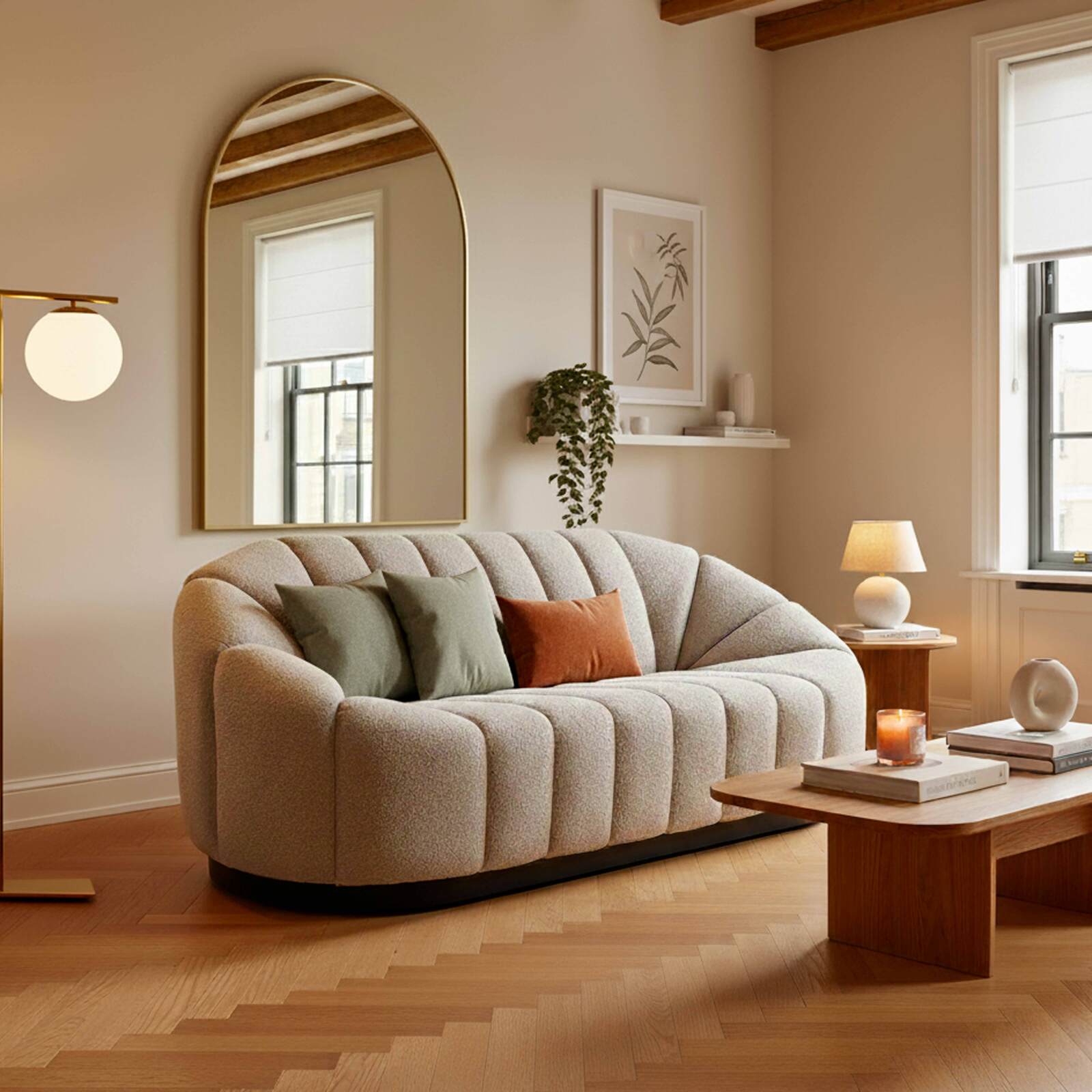 Canapé 2 places en tissu