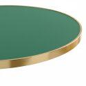 Plateau de table rond en contreplaqué avec revêtement stratifié et bord en aluminium ⌀60 cm