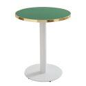 Plateau de table rond en contreplaqué avec revêtement stratifié et bord en aluminium ⌀60 cm