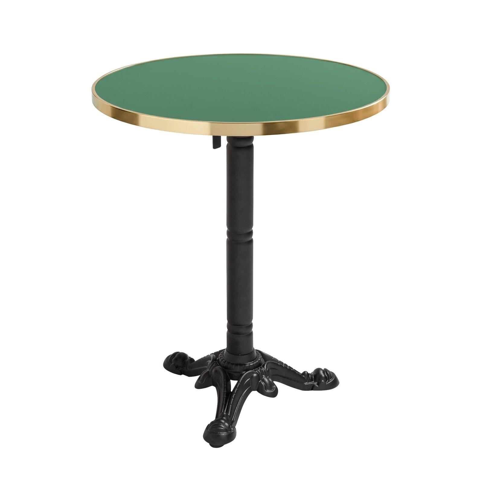 Plateau de table rond en contreplaqué avec revêtement stratifié et bord en aluminium ⌀60 cm